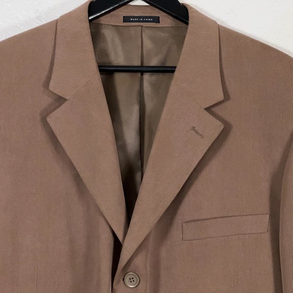 Alfani 100% Silk Corduroy Blazer in Light Brown Men's Size 46R - Picture 3 of 11
